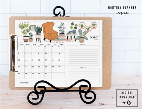 Weekly Task Planner Grocery Planner Monthly Planner Template Planner