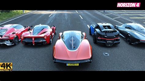 FH HYPERCARS DRAG RACE REGERA CHIRON VEYRON AGERA R AGERA RS VENOM GT ONE P