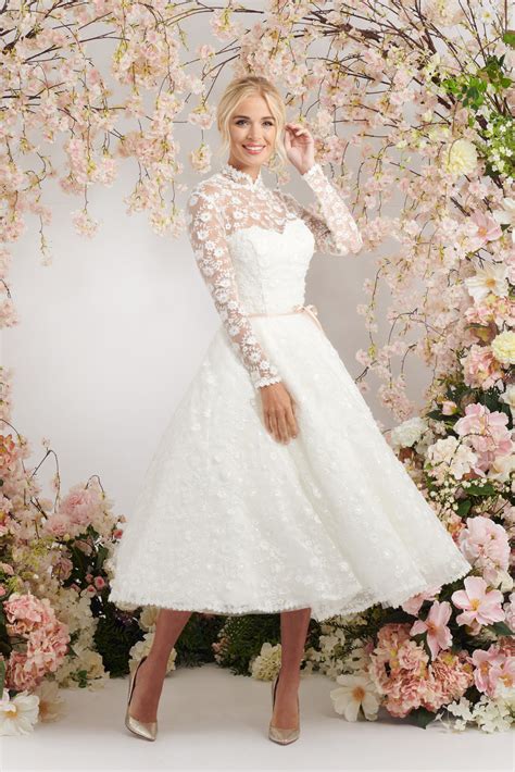 Delightful Ivory Spot Tulle And Lace Ballerina Length Wedding Dress
