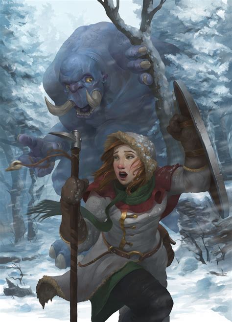 Snow Alexey Kruglov Fantasy Characters Fantasy Creatures Character Art