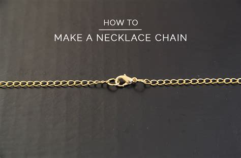 How to start making your own jewelry. How to Make your own Necklace Chains | Fall For DIY