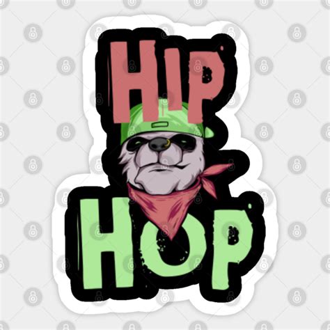 Hip Hop Panda Hiphop Panda Sticker Teepublic