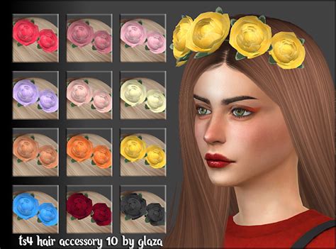 Hair Accessory 10 At All By Glaza Sims 4 Updates