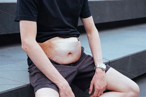 Casual Dad Bod Phone Waist Bag Flesh Colored Beer Fat Belly Fanny Pack