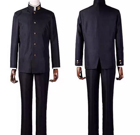 Male Japanese School Uniform Costume Class 3 Grade 2 Black Uniform