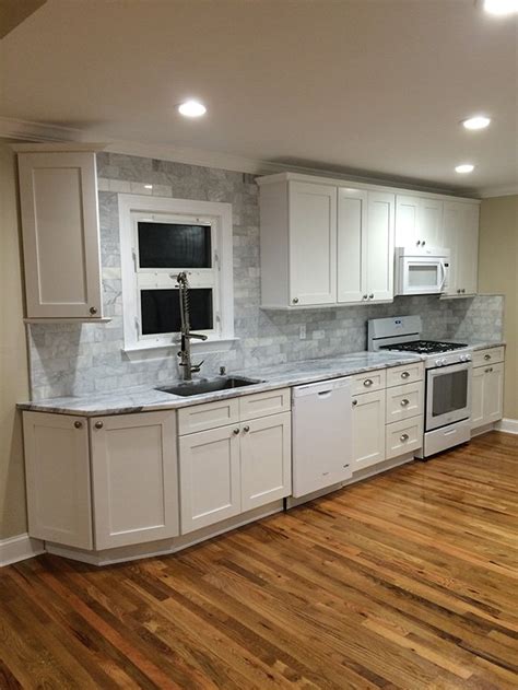 Buy Ice White Shaker Rta Ready To Assemble Kitchen Cabinets Online
