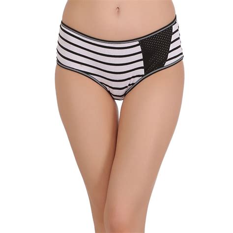 Buy Cotton Mid Waist Striped Hipster Online India Best Prices COD