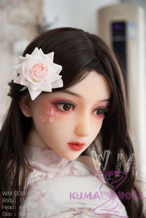 Head 443 156cm 5ft1 B Cup Wm Doll Tpe Material Sex Doll Doll With Flower In Head