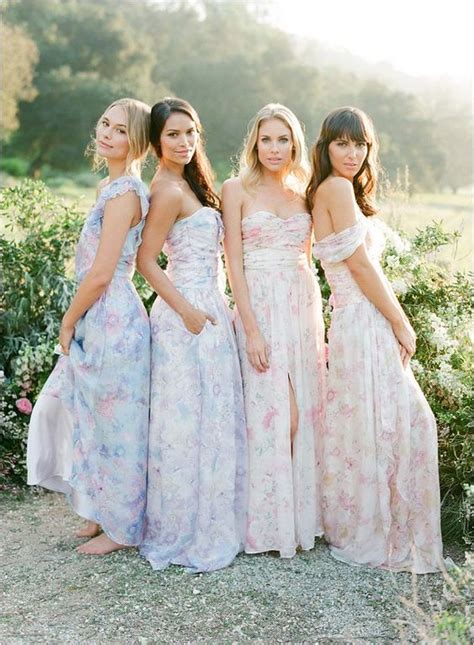 26 Chic Floral Bridesmaids’ Dresses To Get Inspired Weddingomania
