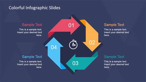 Creative Cycle 4 Steps Diagram Design Slidemodel