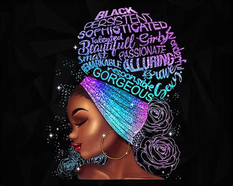 Black Women Strong Black Girl Melanin Png Black Queen Png Etsy Afro