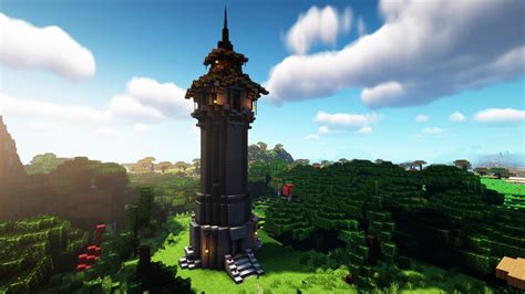 How To Build A Medieval Tower Minecraft Map