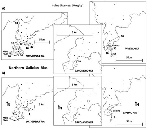 Isoline Maps Showing The Fine Fraction Surface Sediments Of The