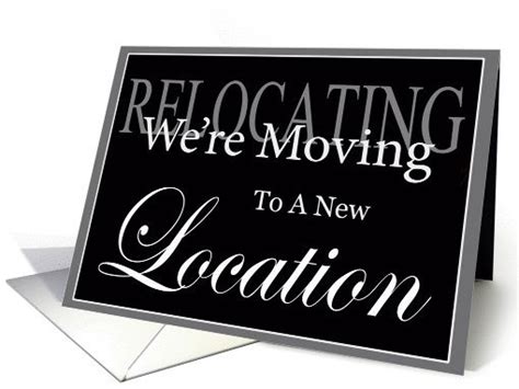 Business We're Moving Announcement Card | Moving announcements, We're moving announcement ...