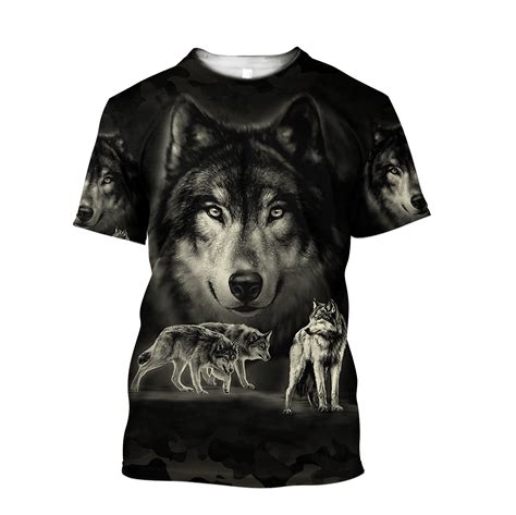 Darkness Wolf 3d All Over Printed Hoodie Shirt For Men And Women Hac08