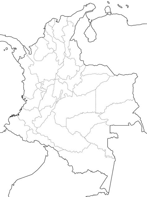 Croquis Colorear Croquis Mapa De Colombia Con Sus Regiones Eliott Neal