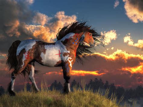 Warhorse Digital Art By Daniel Eskridge Pixels