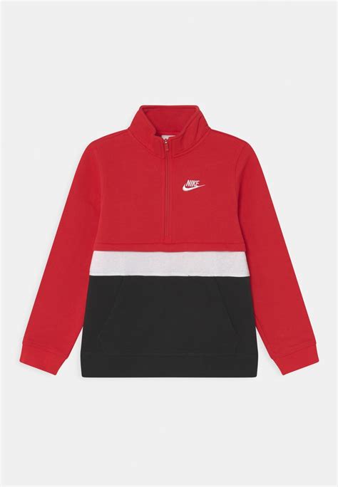 Nike Sportswear Club Half Zip Sweatshirt University Redblackwhite