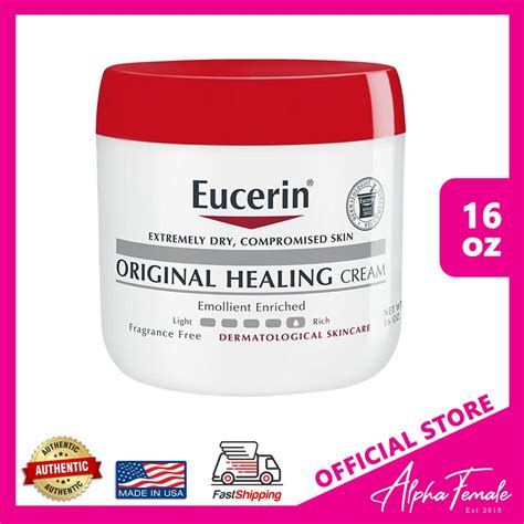 Eucerin Original Healing Rich Cream For Very Dry Skin Fragrance Free