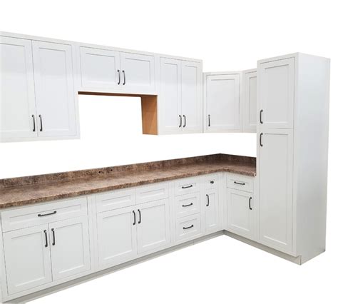 Moderna Shaker White Kitchen Cabinets Builders Surplus