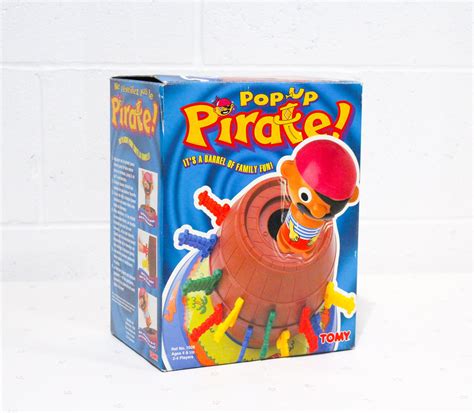 Vintage 90s Tomy Popup Pirate Game Pop Up Pirate Barrel Kids Etsy