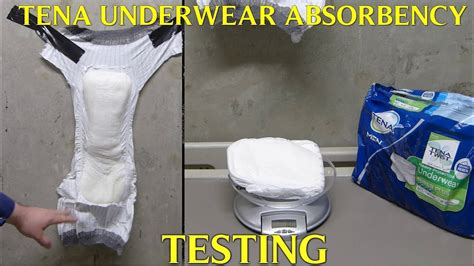 Tena Mens Heavy Protection Underwear Absobency Test Youtube