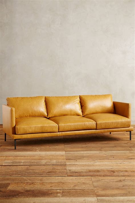 Premium Leather Linde Sofa Anthropologie