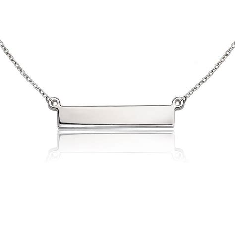 engravable sterling silver bar necklace sterling silver bar necklace silver bar necklace bar