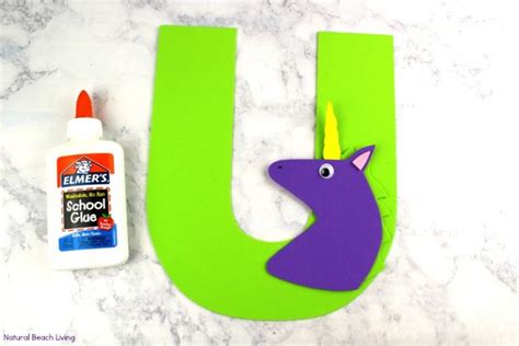 Letter U Craft Unicorn Preschool Activity With Free Templates Natural