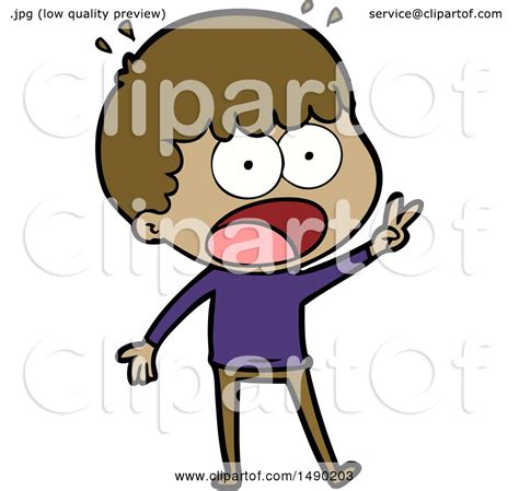 Clipart Cartoon Shocked Man By Lineartestpilot 1490203