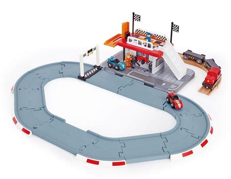 Racetrack Station Wooden Playset Toy At Mighty Ape Australia