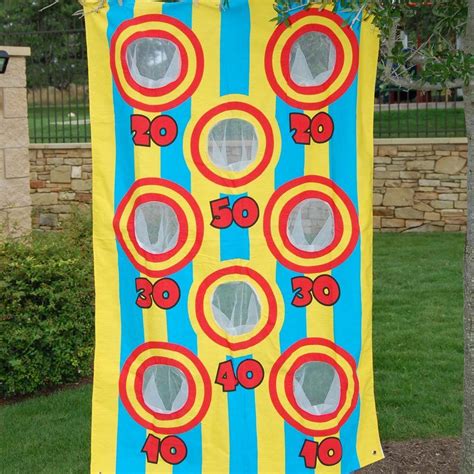 Canvas Bean Bag Toss Game Set Includes Canvas Game And 3 Small