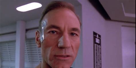 The Only Star Trek Tng Episode Where Patrick Stewart S Picard Has Hair
