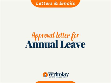Annual Leave Approval Letter Template Writolay
