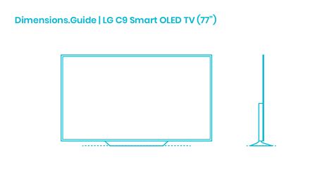 Lg C9 Smart Oled Tv 77” Dimensions And Drawings Dimensionsguide