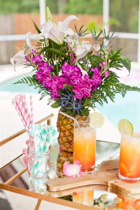 Tropical Pineapple Floral Arrangement Diy Fresh Mommy Blog