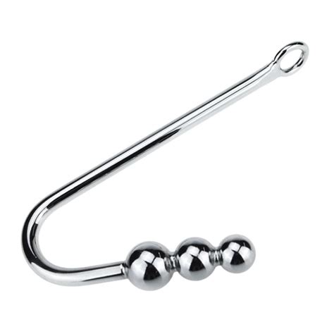 💰köp billigt online metal anal hook with 3 balls anal butt plug anus rod butt beads adult