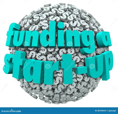 Funding A Start Up Business New Company Finance Stock Illustration
