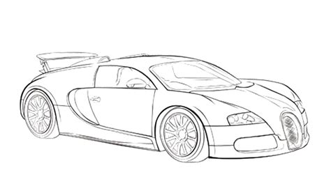 Car Sport Bugatti Veyron Coloring Page Race Car Coloring Pages Cars