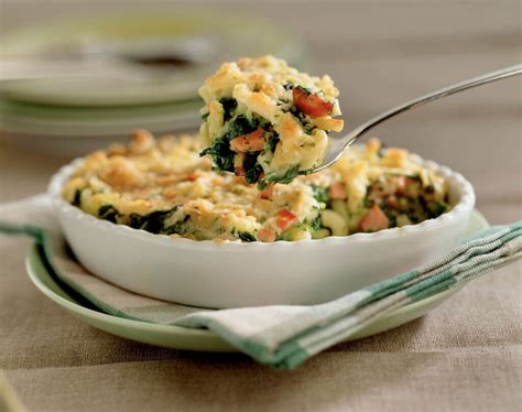 Recept Ovenschotel met macaroni spinazie en spekjes Vlees nl
