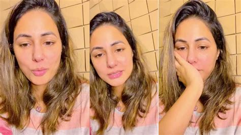 Hina Khan Live🔴 Chat With Fans Gets Emotional After Her Father