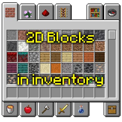 Gui 2d Blocks In Inventory Minecraft Resource Packs Curseforge