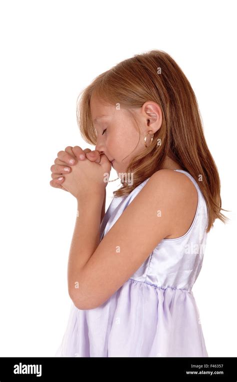 Cute Little Girl Praying Jesus Faith Religion Christian High Resolution