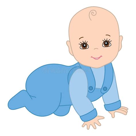 Infant Crawling Stock Illustrations 1269 Infant Crawling Stock