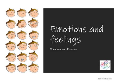 Emotions And Feelings For Beginners English Esl Powerpoints