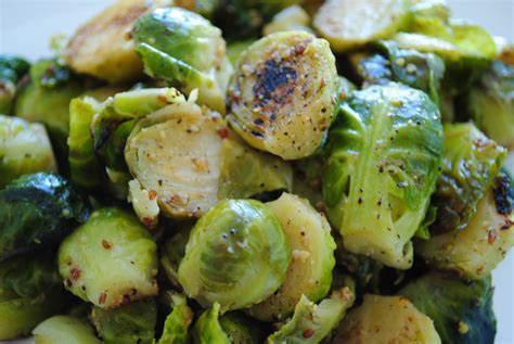 Pan Roasted Brussels Sprouts With A Kick Garlic Girl