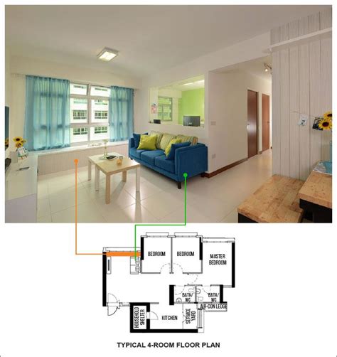 Provide labor & materials to lay homogenous floor tiles that come with skirtings as per design proposed for the living room, dining area and bedrooms. skypeak-bto-design-idea-9 | Design your dream house, Room ...