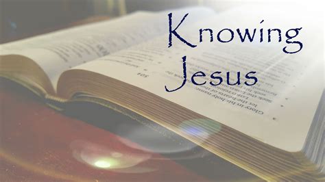 Knowing Jesus Header Reason From The Word