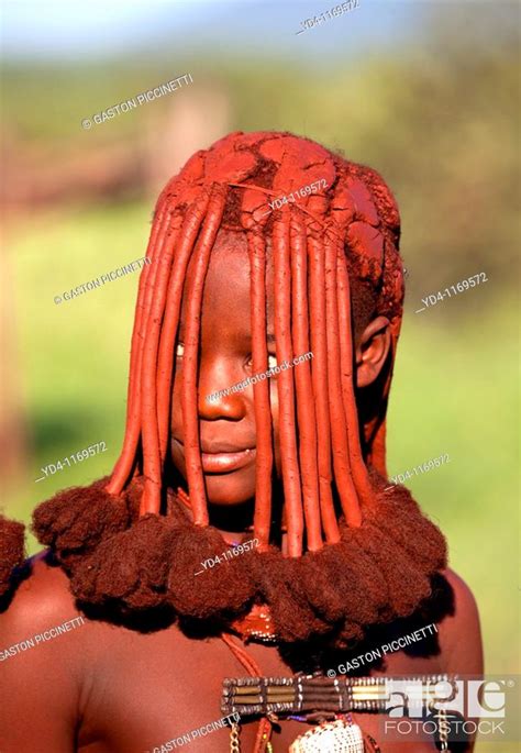 Himba Girl Damaraland Region Namibia Stock Photo Picture And Rights