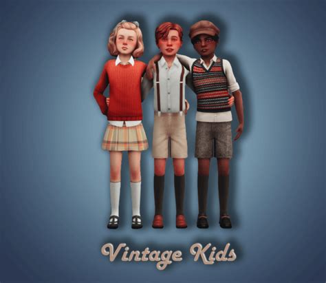 Sims 4 The Vintage Kids Set Micat Game